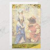 Vintage Märchen, Schönheit und Bestie Briefpapier (Vorne/Hinten)