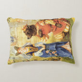 Vintage Märchen, Schönheit und Bestie Dekokissen (Vorderseite)