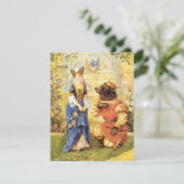 Vintage Märchen Schönheit und Bestie Einladung (Stehend Vorderseite)