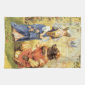 Vintage Märchen, Schönheit und Bestie Handtuch (Horizontal)