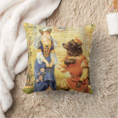 Vintage Märchen, Schönheit und Bestie Kissen (Decke)