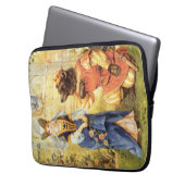 Vintage Märchen, Schönheit und Bestie Laptopschutzhülle (Vorderseite Links)