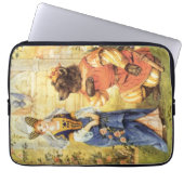 Vintage Märchen, Schönheit und Bestie Laptopschutzhülle (Vorderseite)