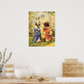 Vintage Märchen, Schönheit und Bestie Poster (Küche)