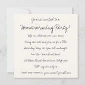 Vintage Märchen, Sonnenwohnung Einladung (Rückseite)