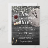 Vintage Märchen wie Alt wie Märchenhochzeit Einladung (Vorderseite)