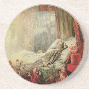 Vintage Märchen, Zeug, aus dem Träume gemacht sind Getränkeuntersetzer