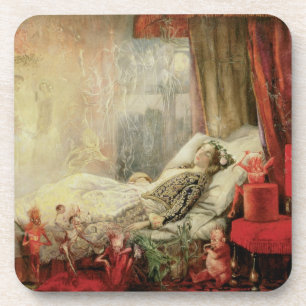 Vintage Märchen, Zeug, aus dem Träume gemacht sind Getränkeuntersetzer