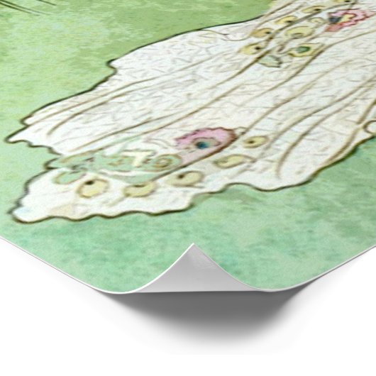 Vintage Märchendarstellung, Retro Märchen Poster (Ecke)