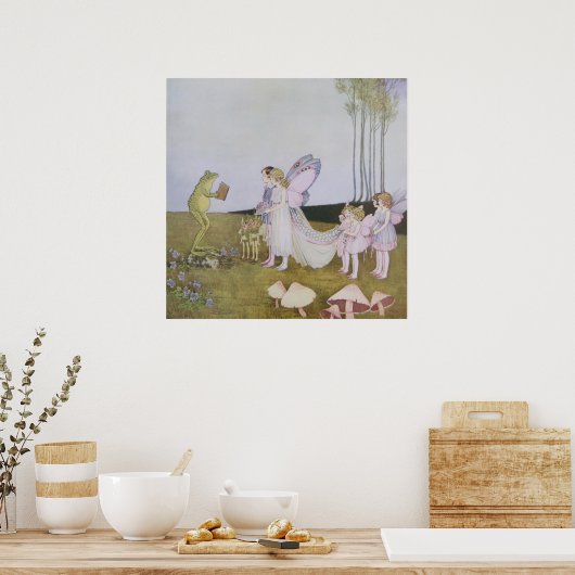 Vintage Märchenfeier, Retro Messe Poster (Küche)