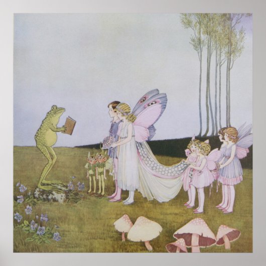 Vintage Märchenfeier, Retro Messe Poster (Vorne)