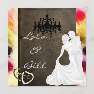 Vintage Märchenhochzeit Einladung