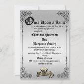 Vintage Märchenhochzeit Einladung (Vorderseite)