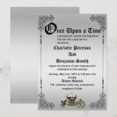 Vintage Märchenhochzeit Einladung (Vorne/Hinten)