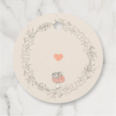 Vintage Märchenhochzeit Geschenkanhänger (Rückseite)