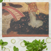 Vintage Märchenprinzessin Badoura, Edmund Dulac Geschirrtuch (Gefaltet)