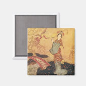 Vintage Märchenprinzessin Badoura, Edmund Dulac Magnet (Vorderseite/Rückseite)