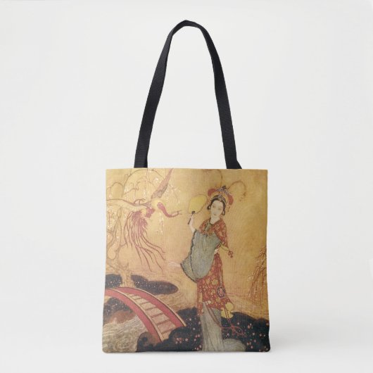 Vintage Märchenprinzessin Badoura, Edmund Dulac Tasche (Vorderseite)