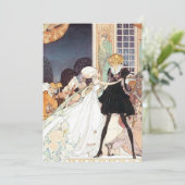 Vintage Märchenprinzessin Hochzeit speichern das D Save The Date (Stehend Vorderseite)