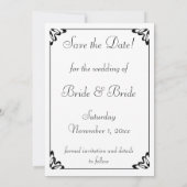 Vintage Märchenprinzessin Hochzeit speichern das D Save The Date (Rückseite)