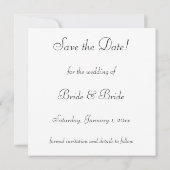 Vintage Märchenprinzessin Hochzeit speichern das D Save The Date (Rückseite)