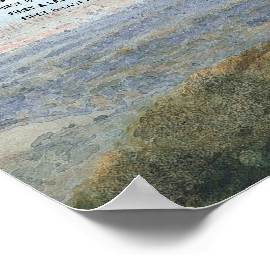 Vintage Märchenschloss Poster (Ecke)