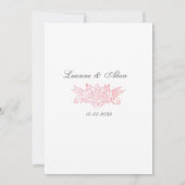 Vintage Märchenvögel - Einladung zur Hochzeit (Rückseite)