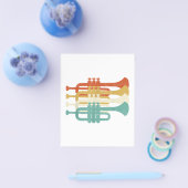 Vintage Marching Band Trumpet Player Retro Design  Flyer (Einzeln)