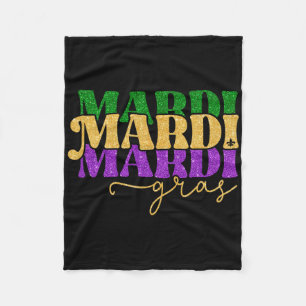 Vintage Mardi Gras Festival New Orleans Damen Herr Fleecedecke