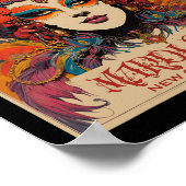 Vintage Mardi Gras Frauen Poster (Ecke)
