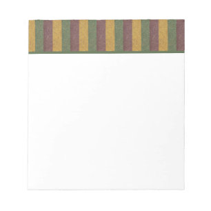 Vintage Mardi Gras gestreift Notizblock