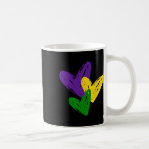 Vintage Mardi Gras Süße Herzen Lustige Liebe Fraue Kaffeetasse