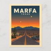 Vintage Marfa Texas Postkarte (Vorderseite)