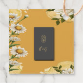 Vintage Margaret Blume Elegance Geschenkanhänger (Rückseite)