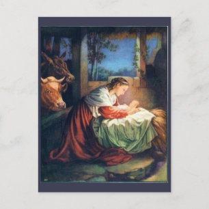 Vintage Maria und Jesuskind Postkarte