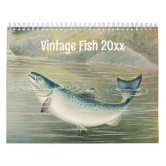 Vintage Marine Life Fish, Oceans and Rivers Kalender