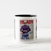 Vintage Marine Recruiting  Zweifarbige Tasse (Mittel)