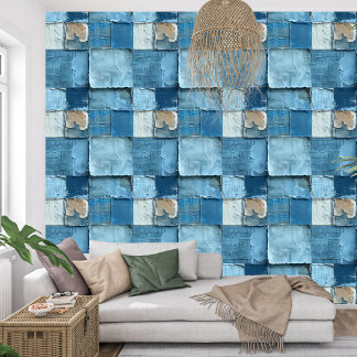 Vintage marineblau-Indigo-Textur Tapete