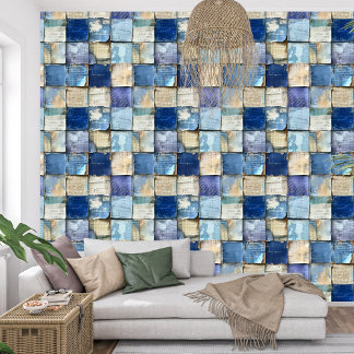 Vintage marineblau-Indigo-Textur Tapete