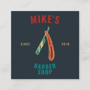 Vintage Marinemaserne Quadratische Visitenkarte