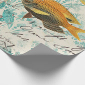 Vintage-Maritim Geschenkpapier (Ecke)