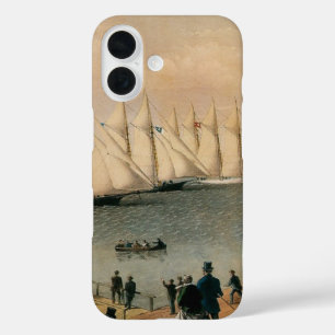 Vintage-Maritim, New York Yacht Club Regatta iPhone 16 Hülle