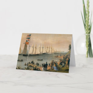 Vintage-Maritim, New York Yacht Club Regatta Karte