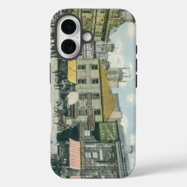 Vintage Marktszene - Huddersfield Marketplace iPhone 16 Hülle