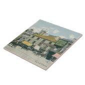 Vintage Marktszene - Huddersfield Marketplace Fliese (Seite)