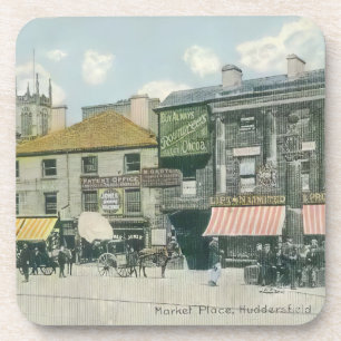 Vintage Marktszene - Huddersfield Marketplace Getränkeuntersetzer