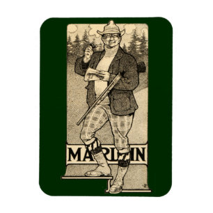 Vintage-Marlin-Feuerwaffen-Schrotflinte-Haus-Büro- Magnet