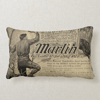 Vintage-Marlin-Feuerwaffen-Werbung Home-Dekor-Kiss Lendenkissen