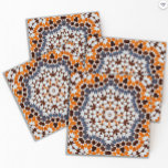 Vintage marokkanische Mosaik Orange Blue Keramik T Fliese<br><div class="desc">Ein Vintager marokkanischer Mosaik im Stile eines beängstigenden Fliesenmusters. Bio Pinselstriche und gebeutelte Waschbecken für einen erdigen Stil und ein antikes Ambiente. Orange blaue Farbtöne.</div>