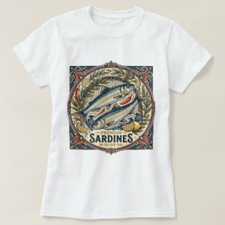Vintage-Marokkanische-Sardinen-Dose Retro-Küstenn  T-Shirt